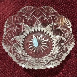EUC JG Durand Vincennes French Crystal Bowl, 5 ins